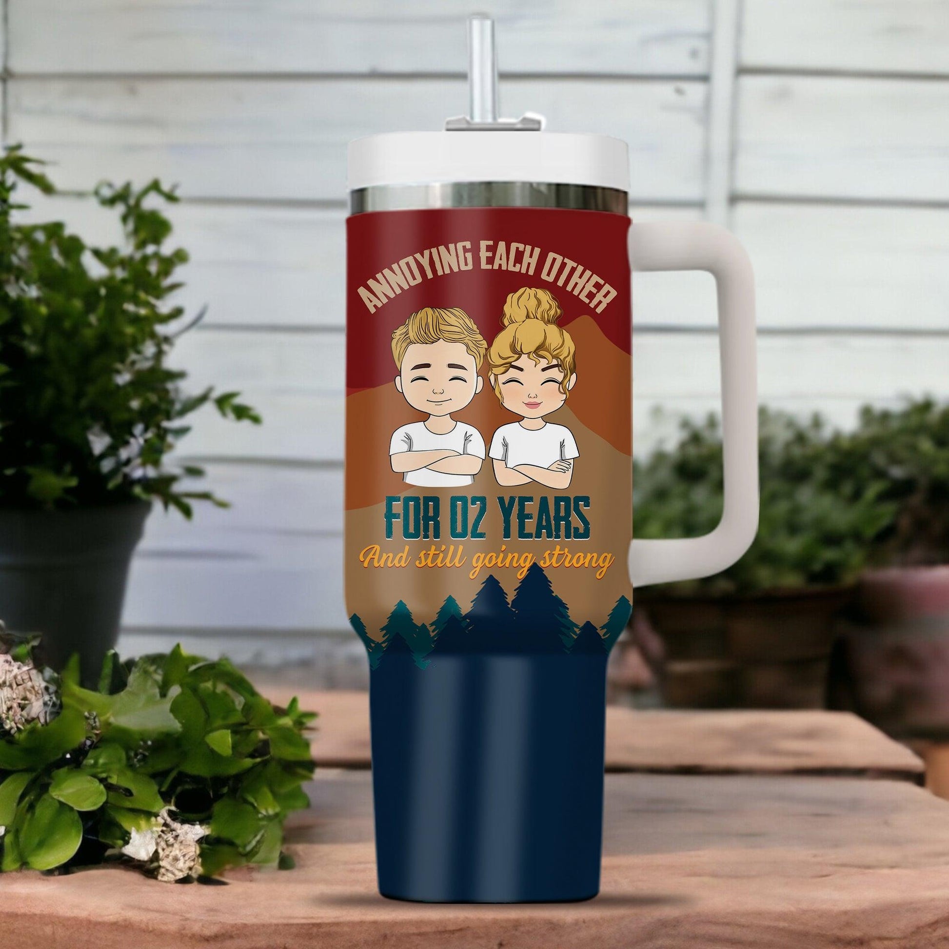 Annoying Each Other Couple Tumbler - Personalized Custom Tumbler