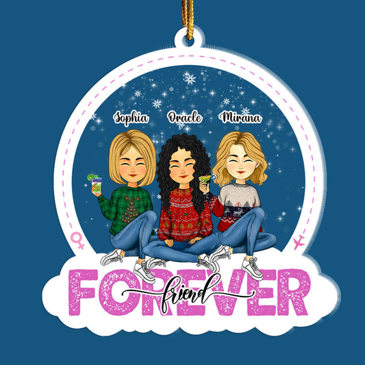 Custom Shape Acrylic Ornament - Friends Forever Personalized Gift