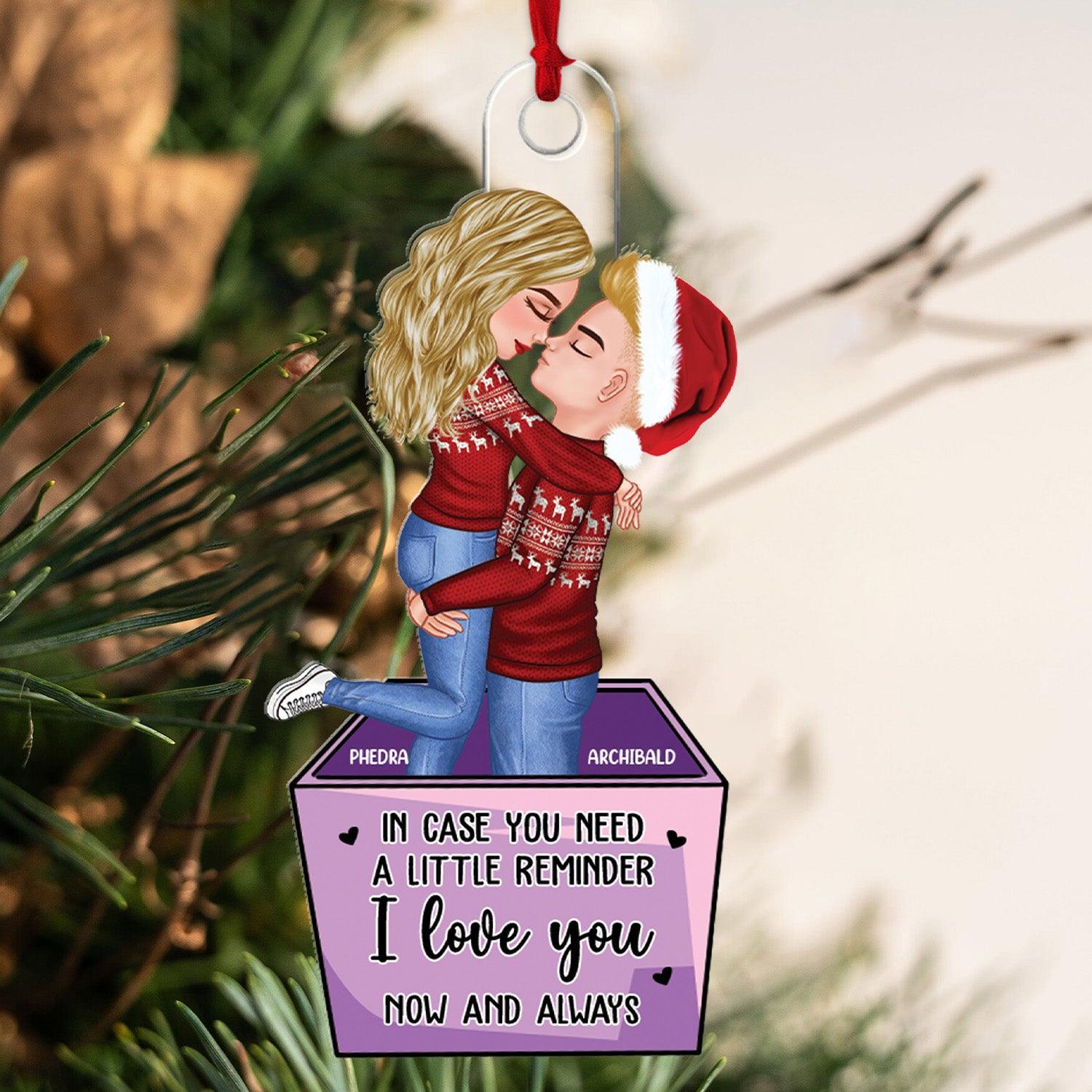 Couple Christmas Reminder Ornament - Personalized Acrylic