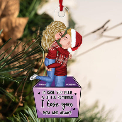 Couple Christmas Reminder Ornament - Personalized Acrylic