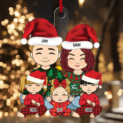 Our Family Christmas Gift - Personalized Custom Acrylic Ornament
