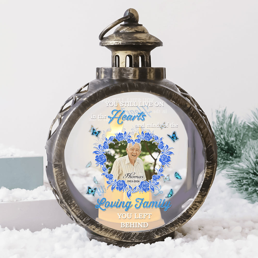 Custom Christmas LED Lantern - Personalized Loving Family Lamp