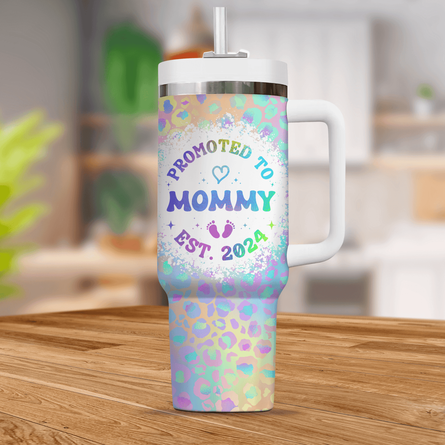 Promoted To Mommy This Year Tumbler - Personalized Custom Tumbler