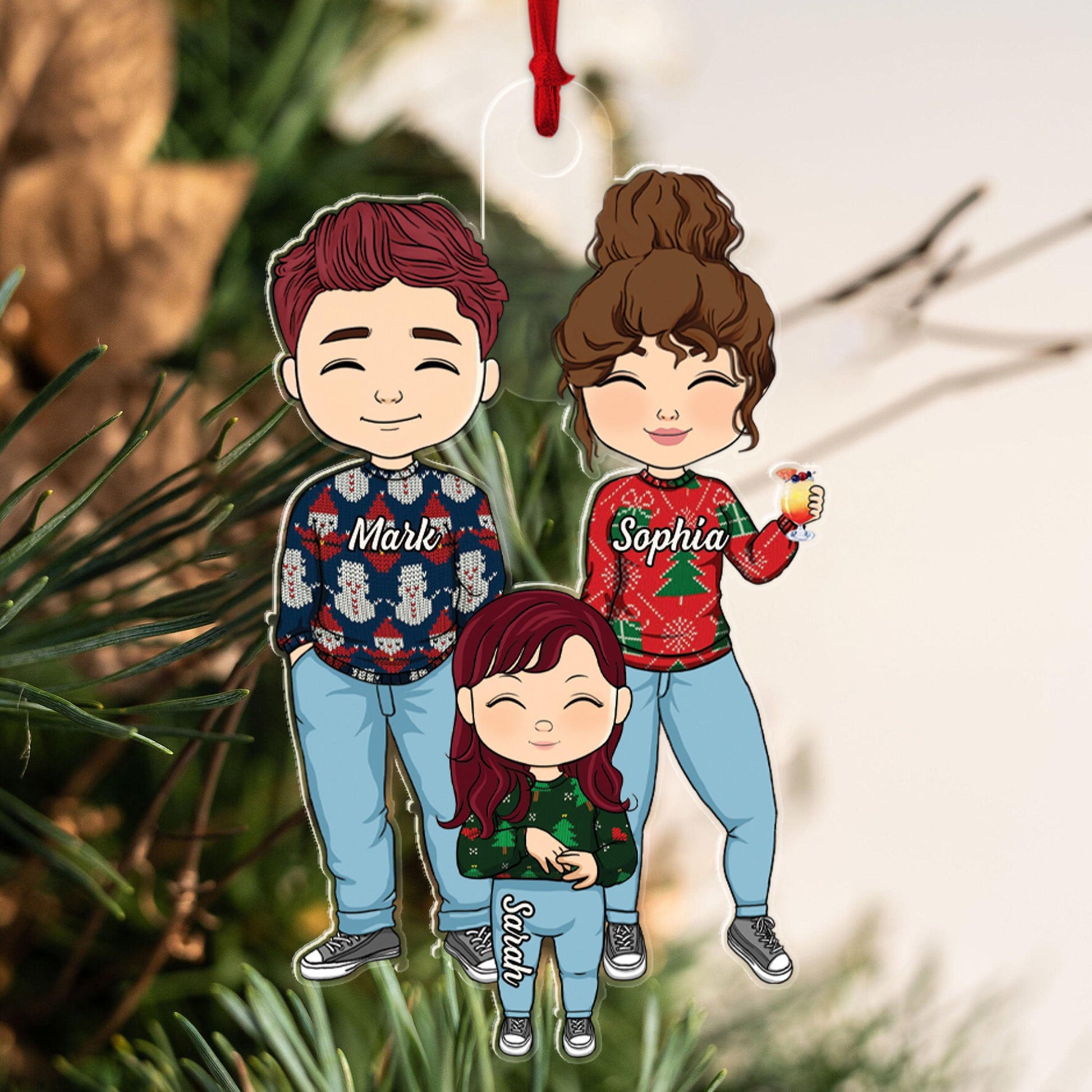 Christmas Gifts for Couple - Personalized Acrylic Ornament