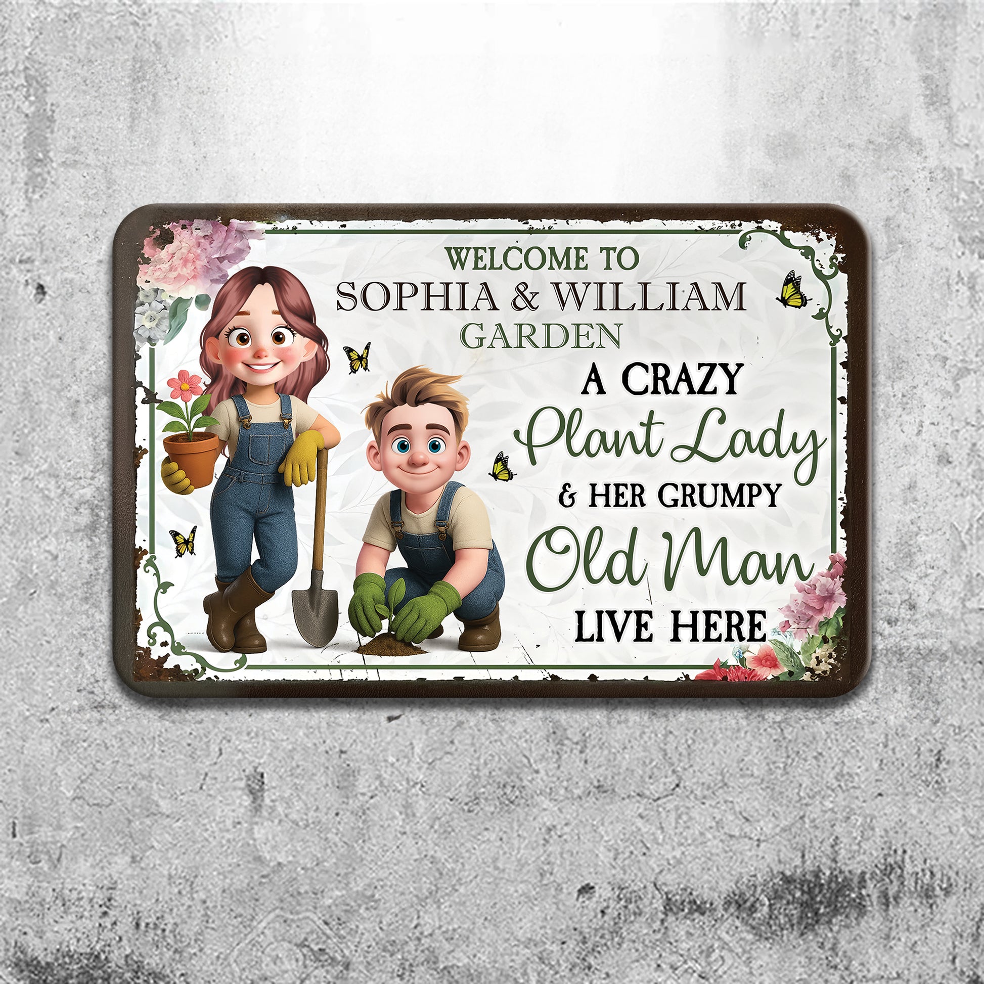Welcome To Our Home - Personalized Custom Metal Sign