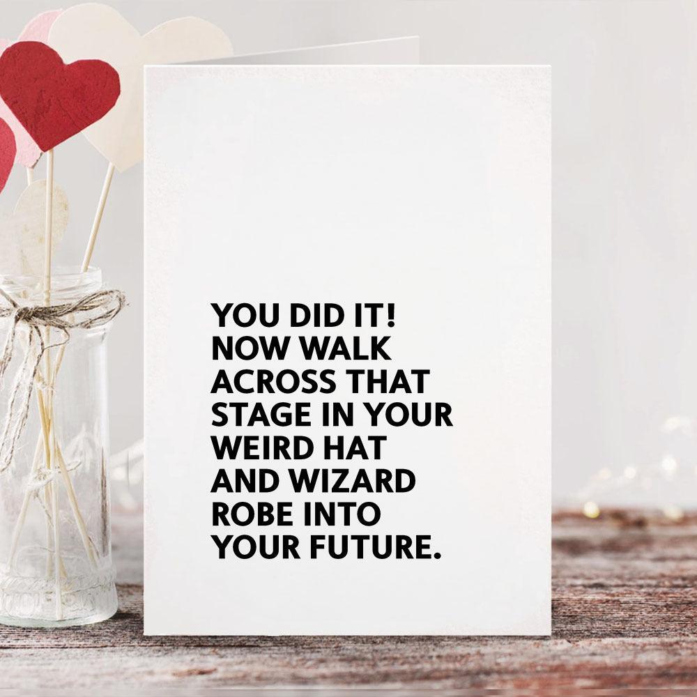 Non-custom You Did It Proud Card - Personalized Greeting Card