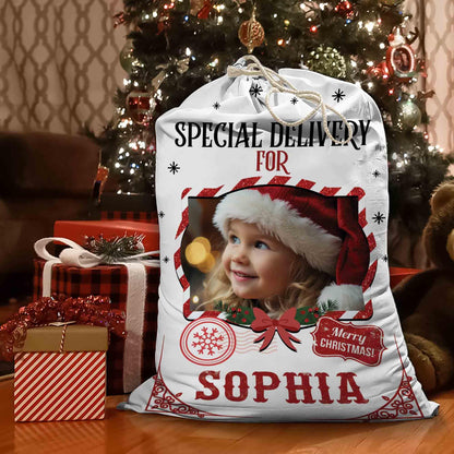 Special Delivery Christmas Gift Sack - Personalized Santa Bag