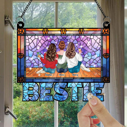 Bestie Era Hanging Acrylic - Personalized Window Decor