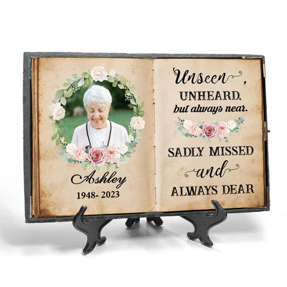 Personalized Memorial Garden Stone - Always Near, Always Dear