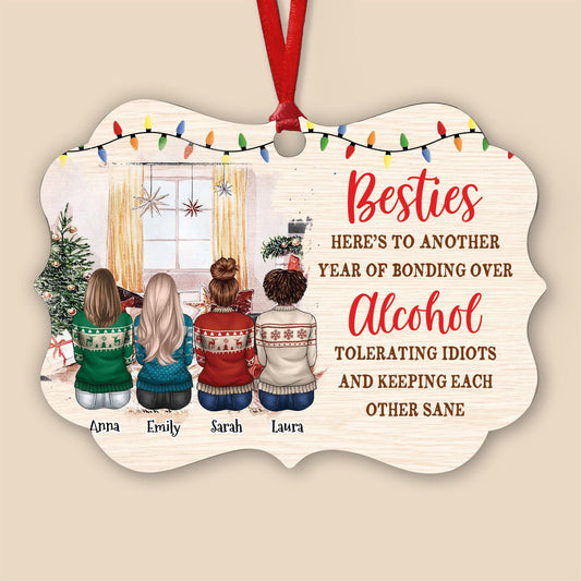 Personalized Benelux Ornament - Bestie Keeping Each Other Sane