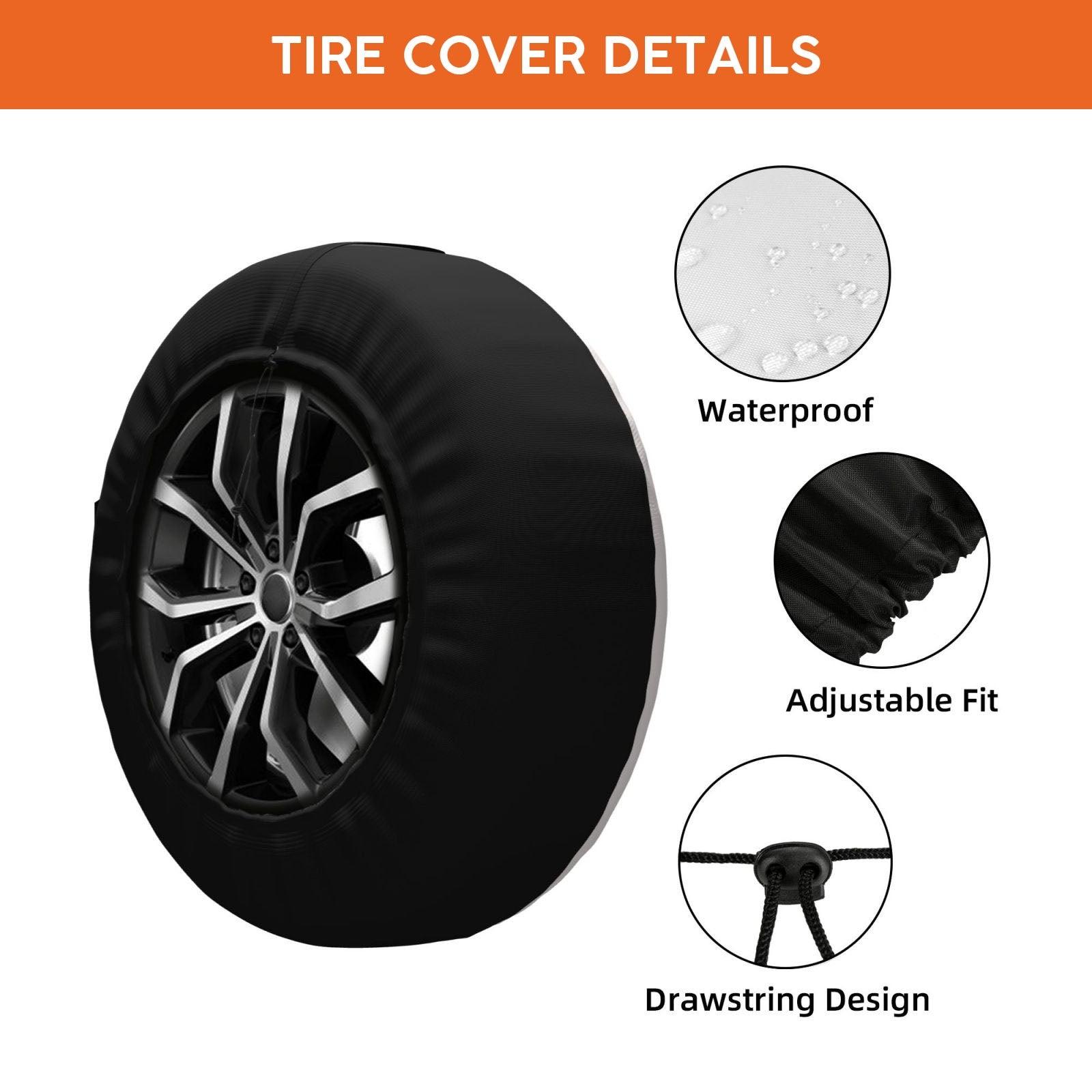 Personalized Custom Texts, Dog Breeds & Names Car Tire Cover