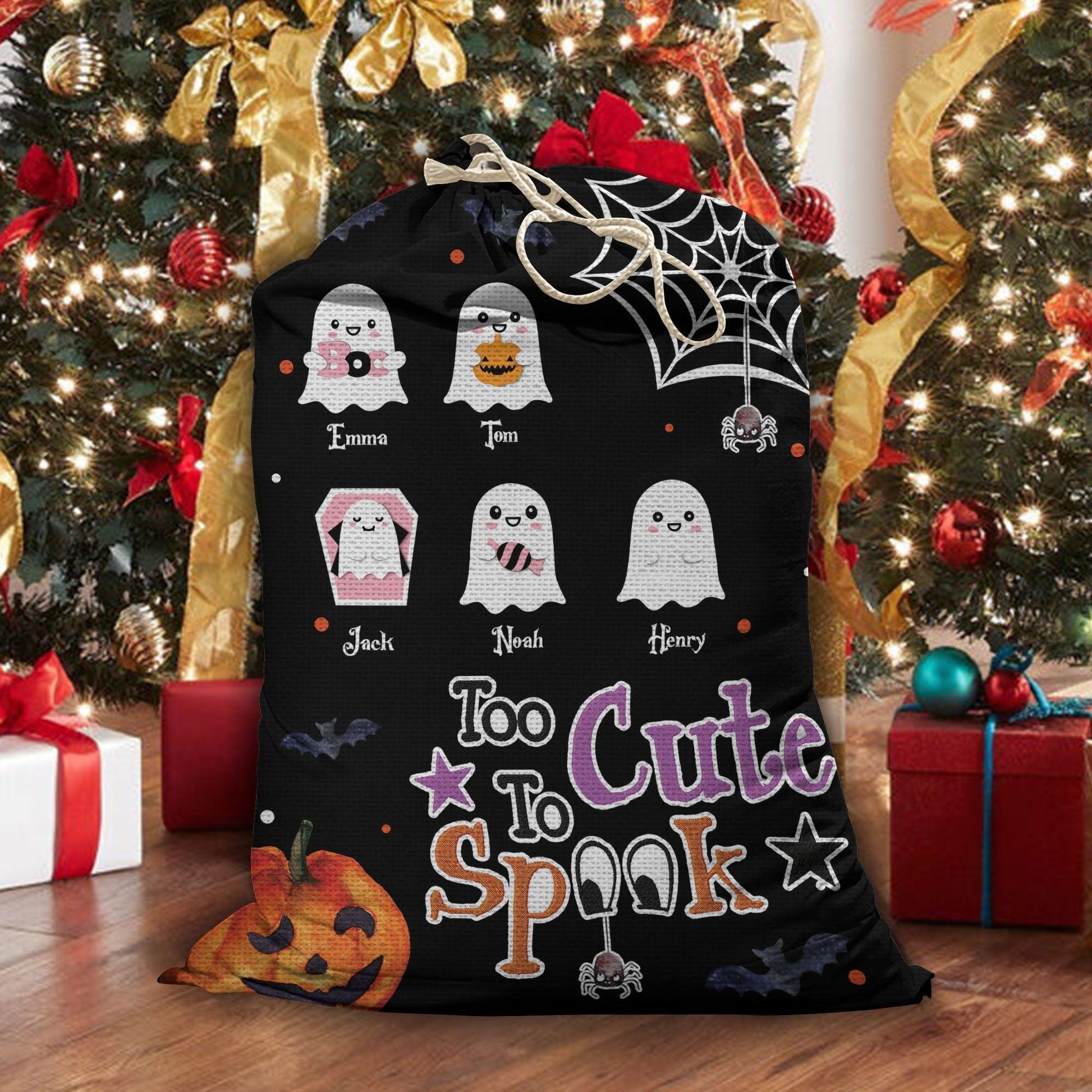 Too Cute Little Boos Trick Sack - Personalized Custom Trick Sack
