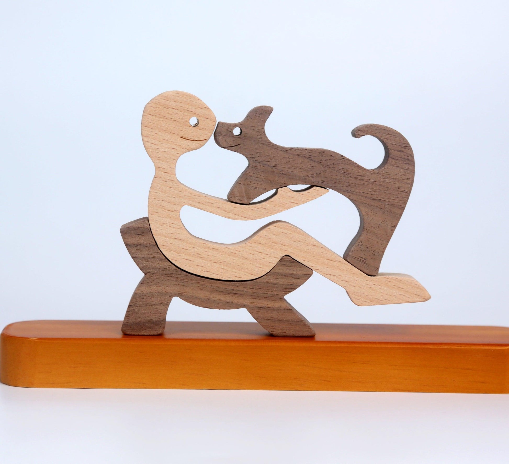 Non-Custom Pet Wood Statue - Pet Lover Gift Wood Sculpture Decor