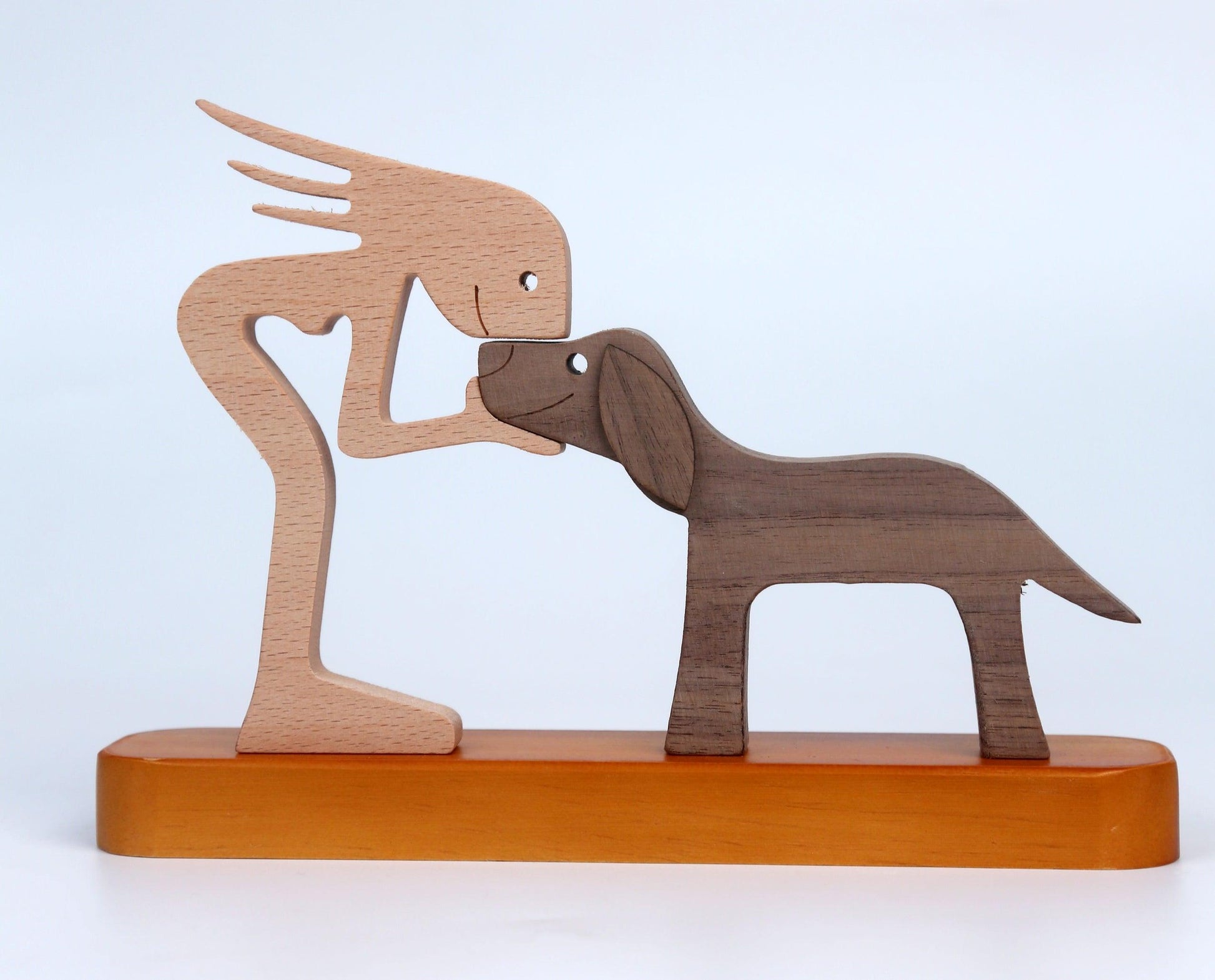 Non-Custom Pet Wood Statue - Pet Lover Gift Wood Sculpture Decor