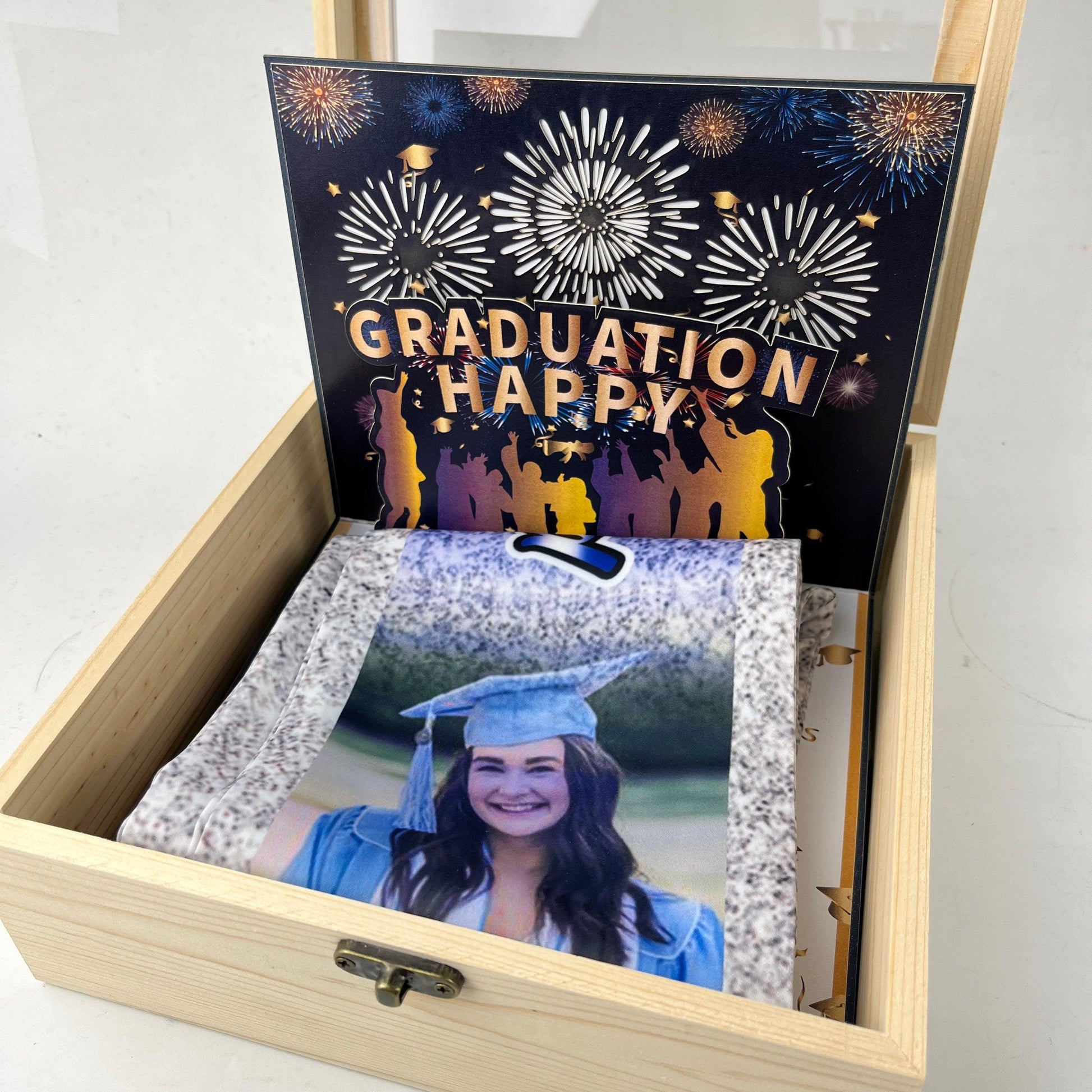 Congrats Graduation Stoles With Photo - Class of 2025 Gift