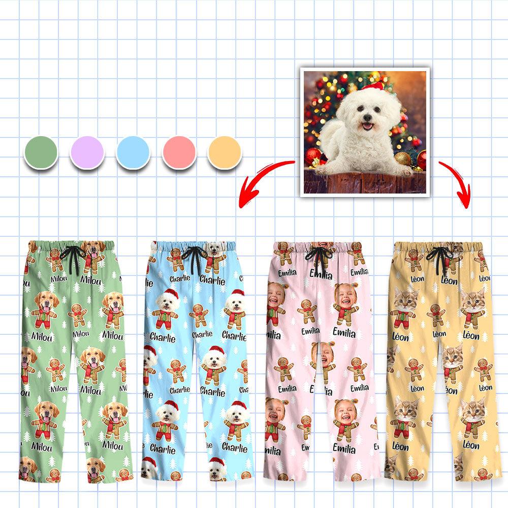 Personalized Photo Pajamas - Set Pyjama Pain D'épices de Noël