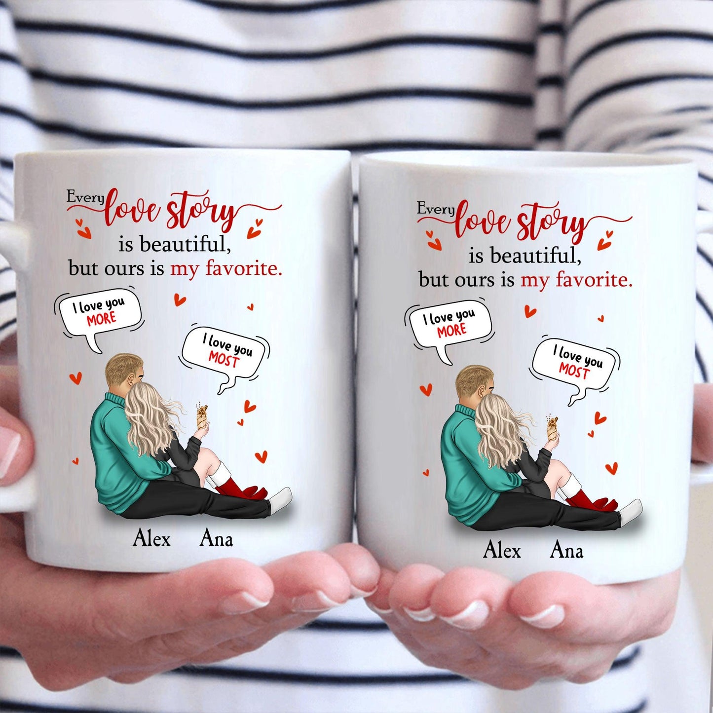 Our Love Story Valentine's Mug - Custom Mugs Gift for Her
