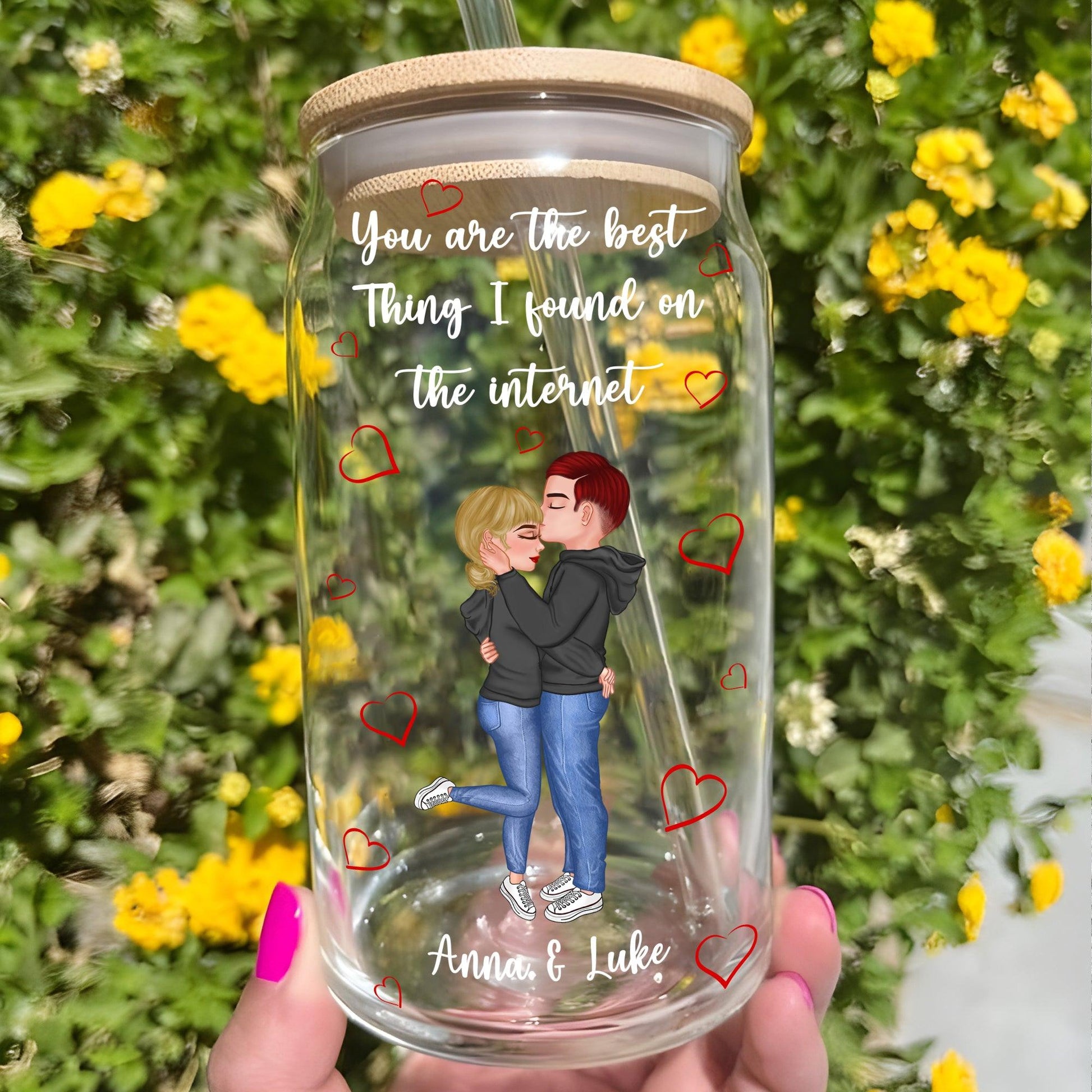 Best Thing Internet Glass Bottle - Personalized Glass Bottle