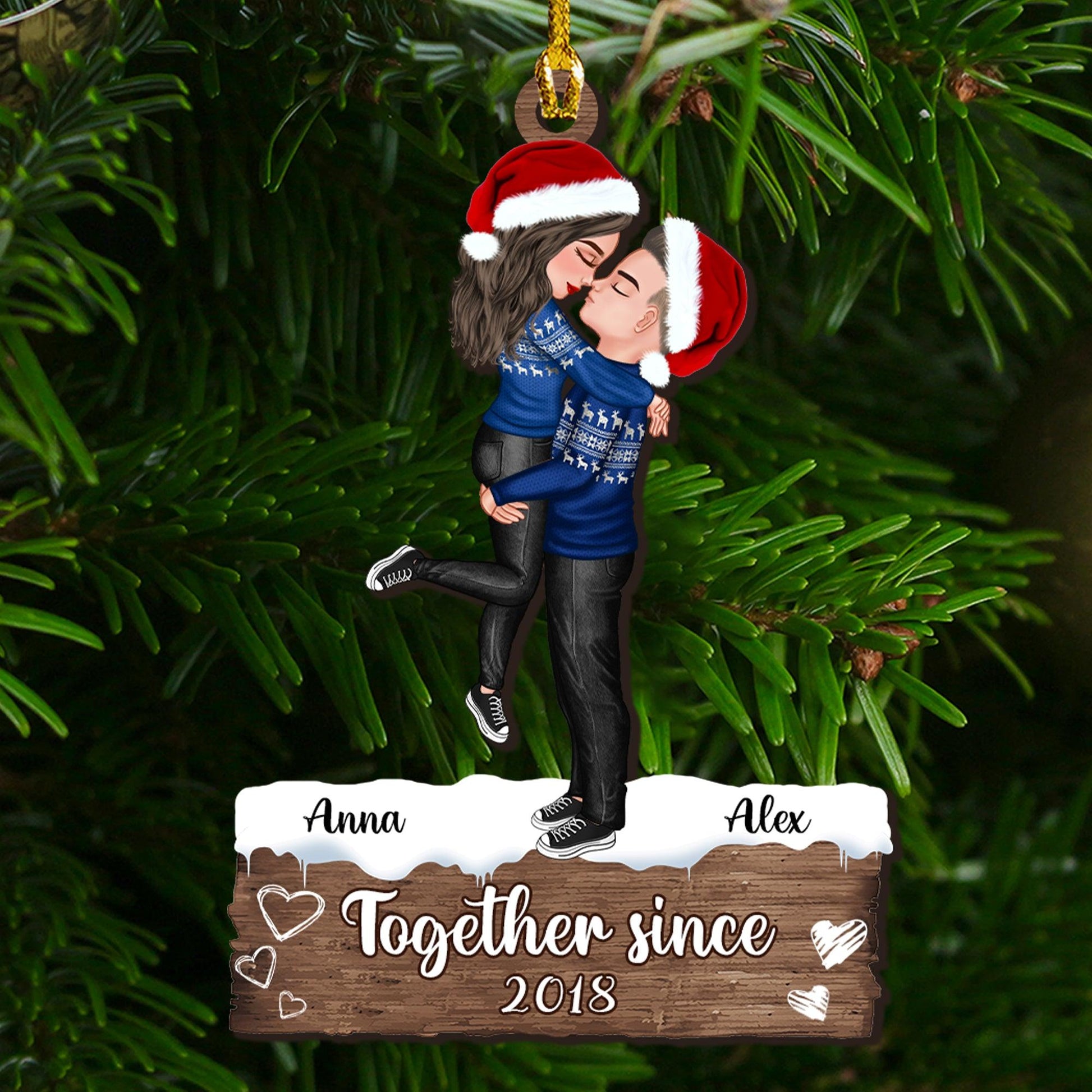 You And Me We Got This - Custom Shape Wood Ornament