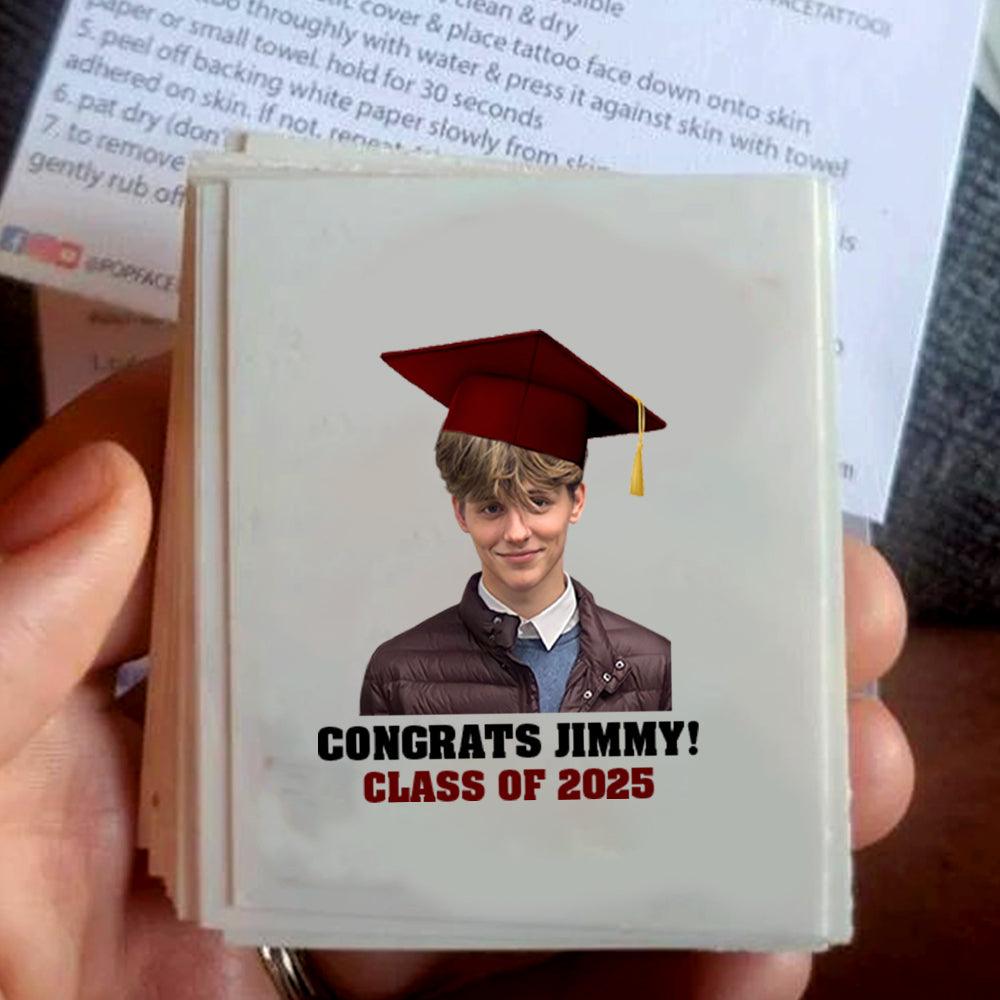 2025 Senior, Personalized Congrats Class Of 2025 Tattoos - Graduation Party