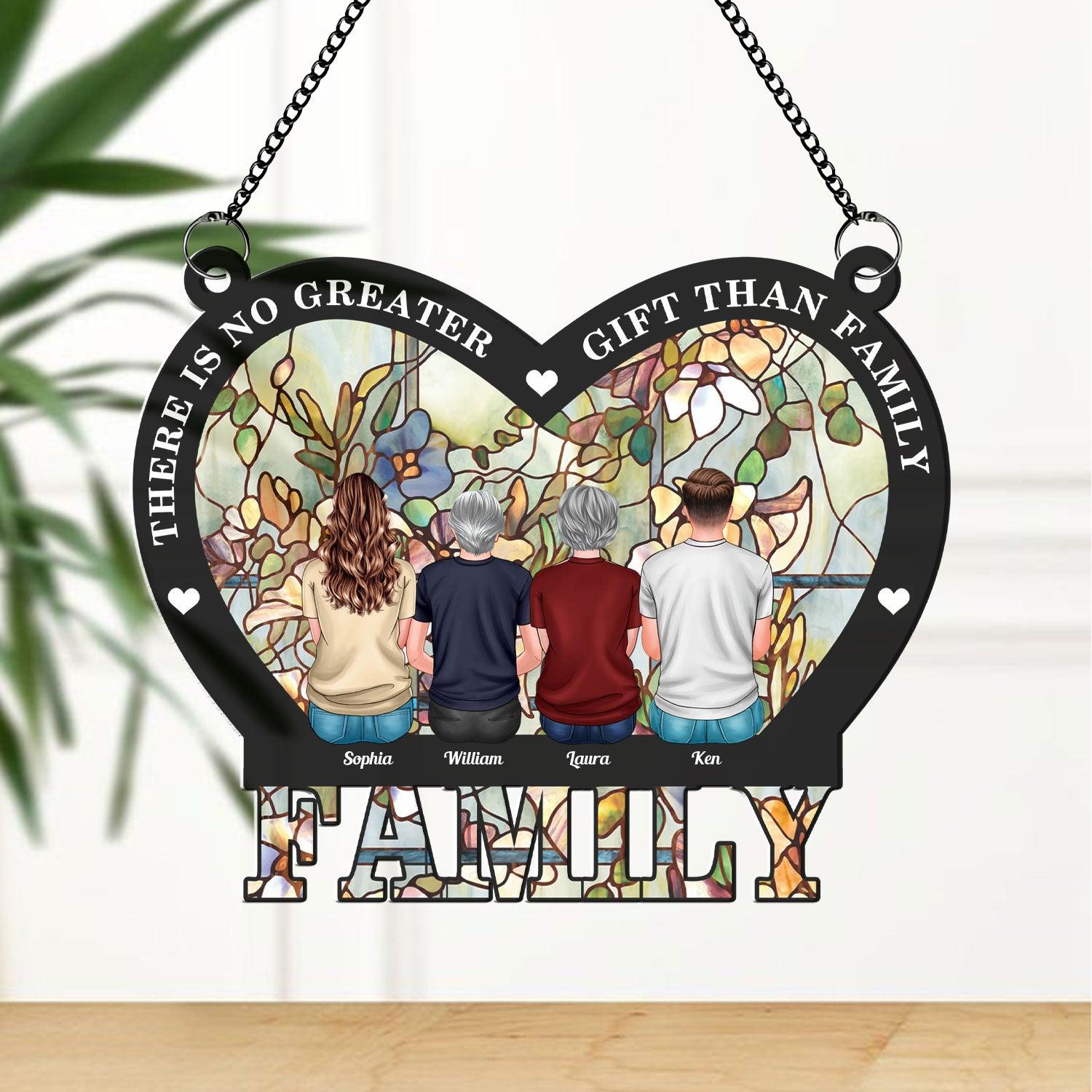 No Greater Gift Than Family - Personalized Hanging Acrylic