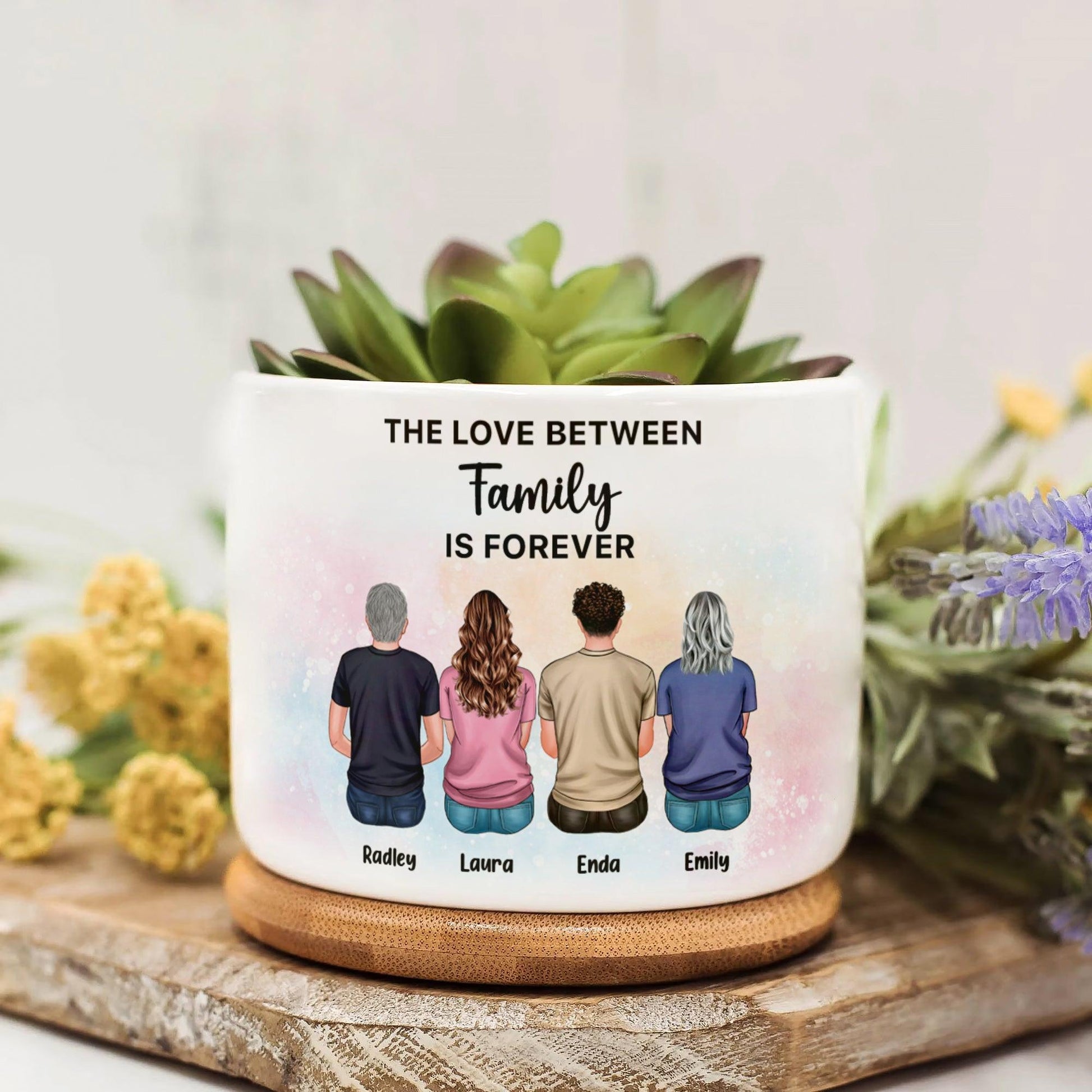 Brothers And Sister Plan Pot - Personalized Custom Plan Pot Gifts