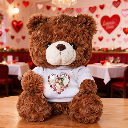 Love You Longer - Teddy Bear With Personalized Photo Shirt