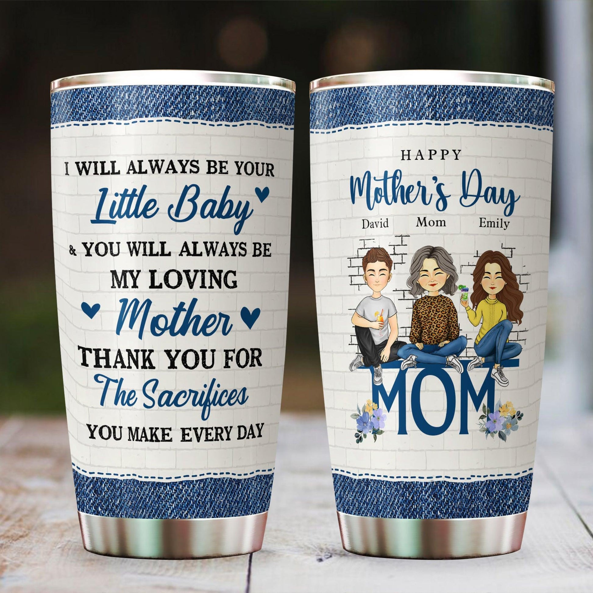 Always Be Little Baby Tumbler - Personalized Custom Tumbler