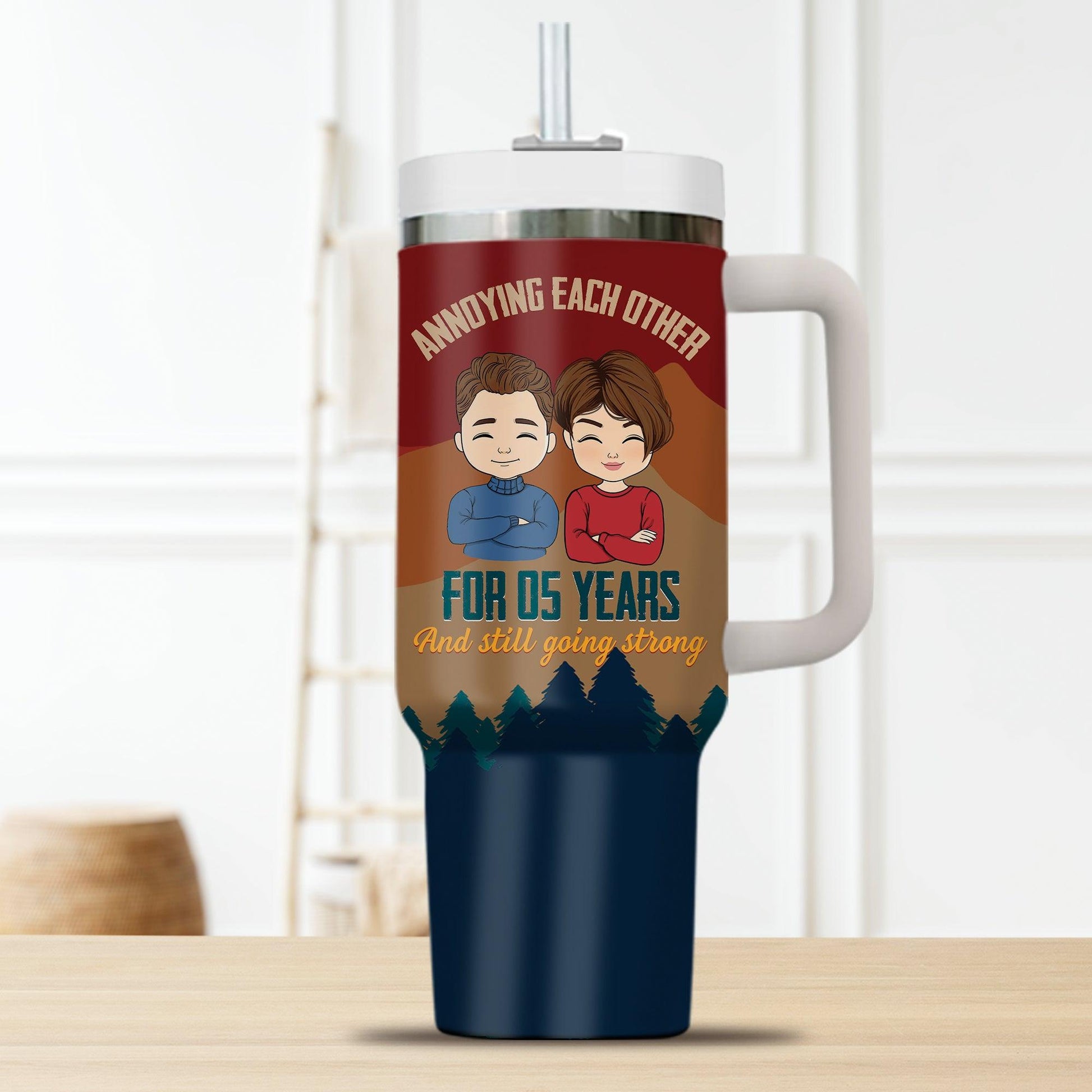 Annoying Each Other Couple Tumbler - Personalized Custom Tumbler