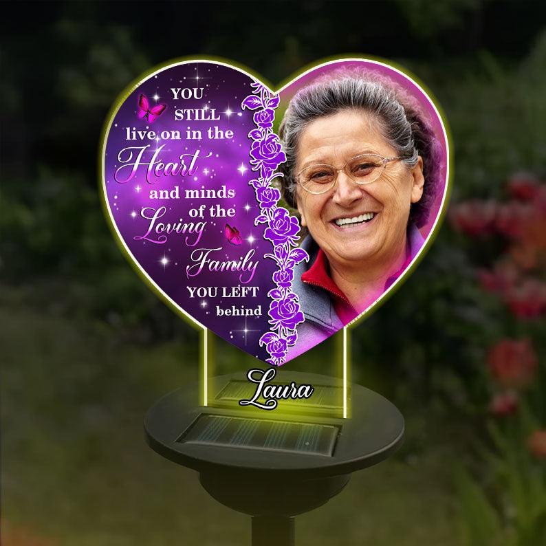 The Memory Becomes A Treasure - Personalized Photo Solar Light