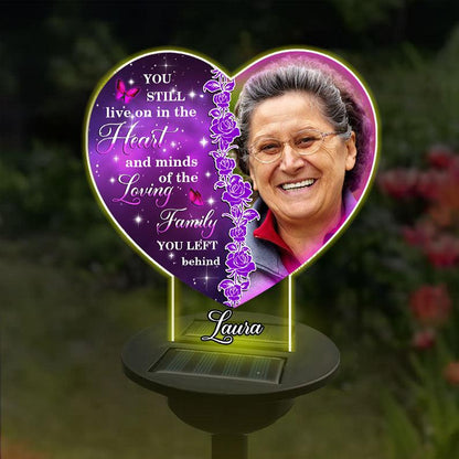 The Memory Becomes A Treasure - Personalized Photo Solar Light