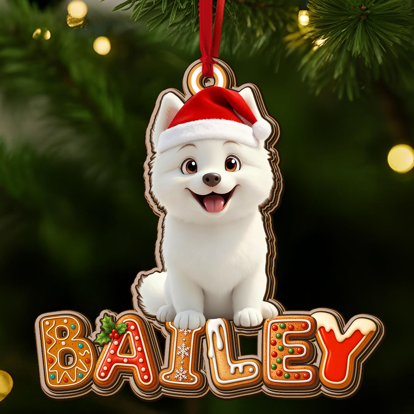 Weihnachtsschmuck Familie - Holzschmuck in individueller Form - 2-lagiger Holzschmuck 