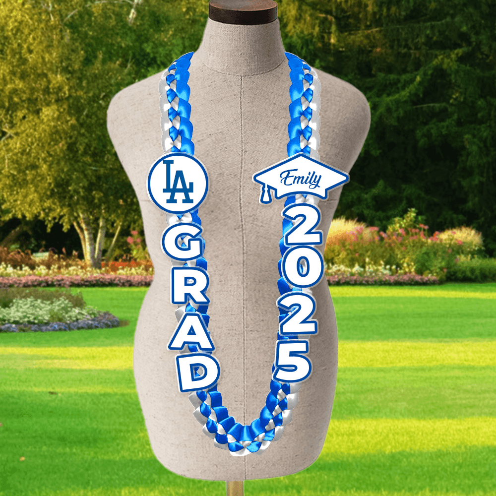 Graduation Lei With Name Class Of 2025 - Personalized Graduation Lei