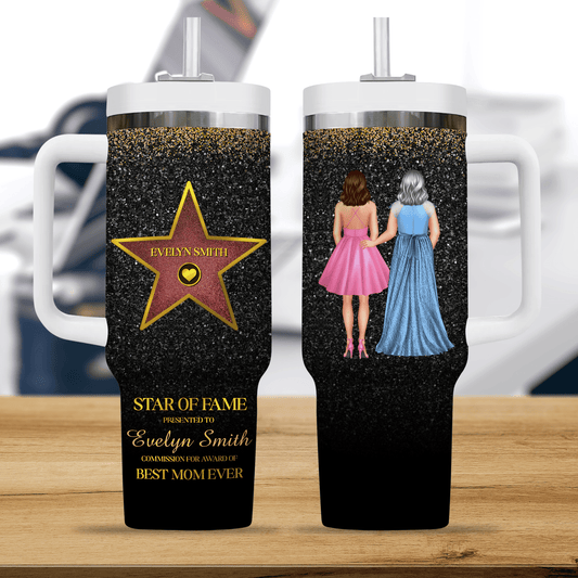 Commission Best Mom Ever - Personalized Custom Tumbler For Her Gift