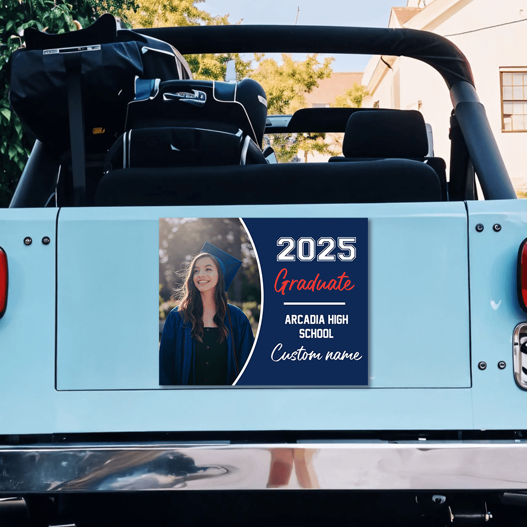 Custom Class Of 2025 Personalized Graduation Magnet - Personalized Car Magnet