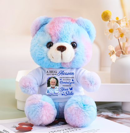 Custom Photo A Beautiful Soul - Memorial Personalized Candy Bear With Personalized Shirt