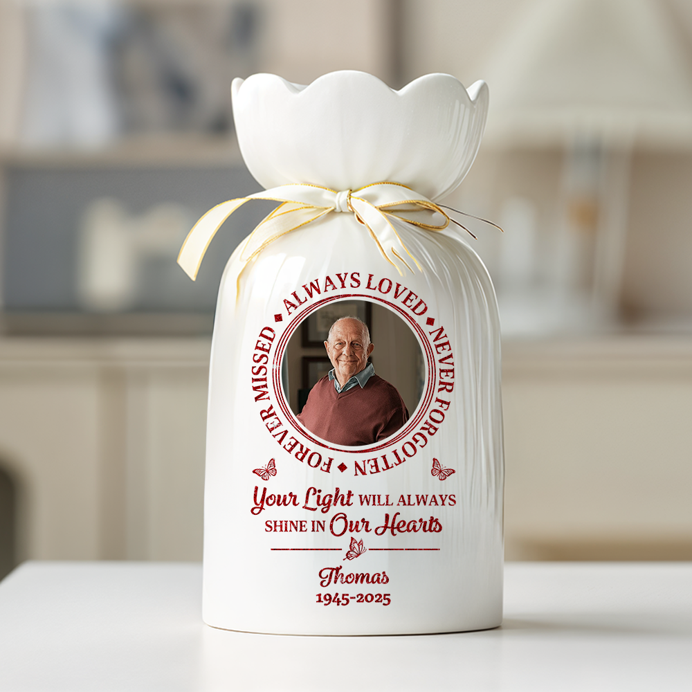 Your Wings Were Ready - Flower Pot Personalized Custom Home Decor Flower Vase