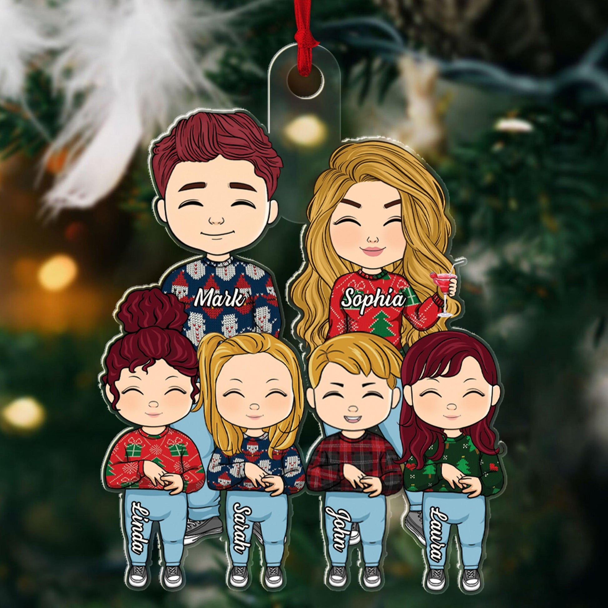 Christmas Gifts for Couple - Personalized Acrylic Ornament