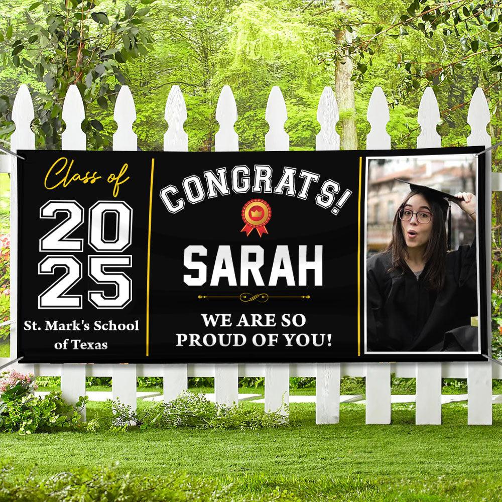 2025 Graduation Banner - Polyester Fabric - Unique Graduation Gift