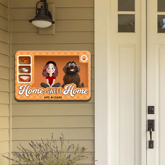 Home Sweet Home - Personalized Custom Metal Sign