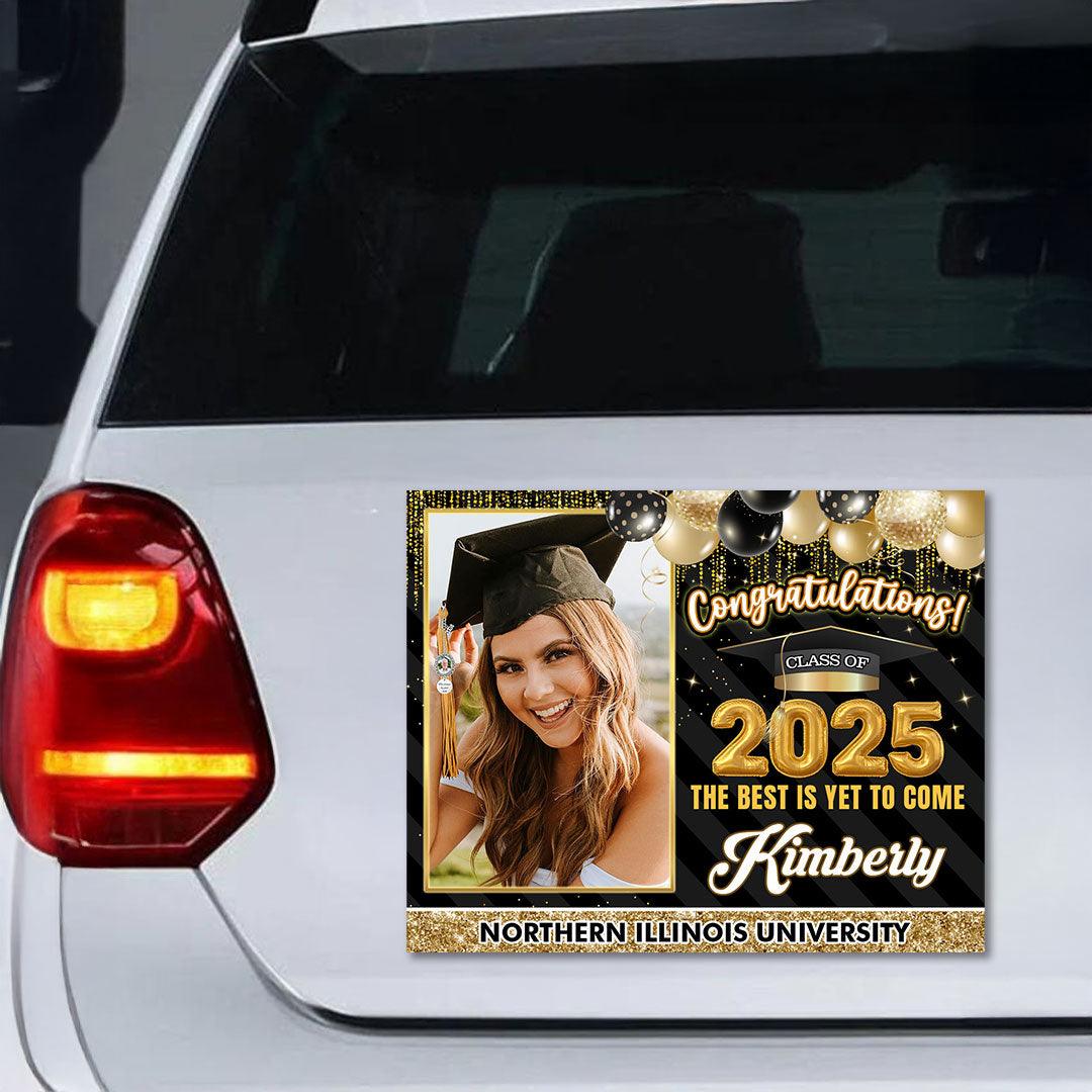 Bubble Custom Class Of 2025 Personalized Graduation Magnet - Personalized Car Magnet