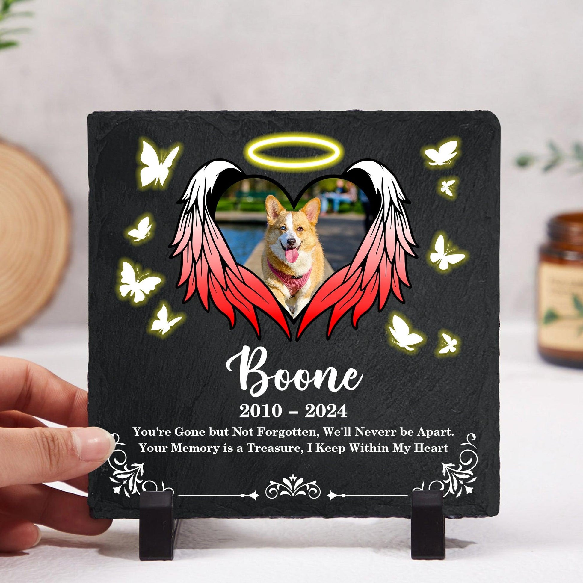 Custom Pet Memorial Stone - Personalized Garden Marker