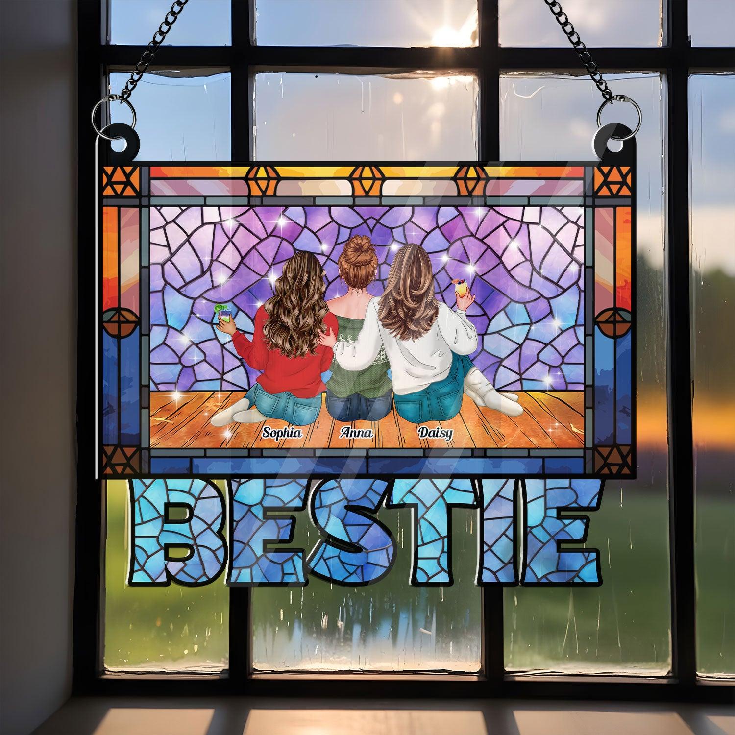 Bestie Era Hanging Acrylic - Personalized Window Decor