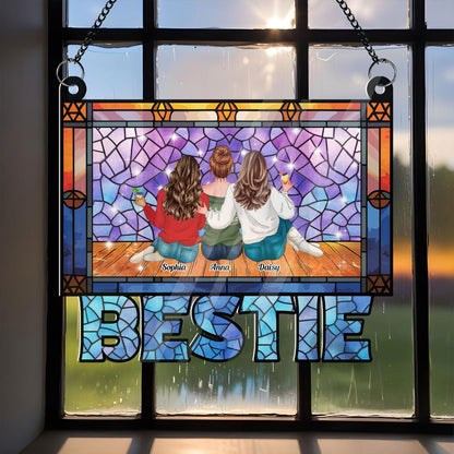 Bestie Era Hanging Acrylic - Personalized Window Decor