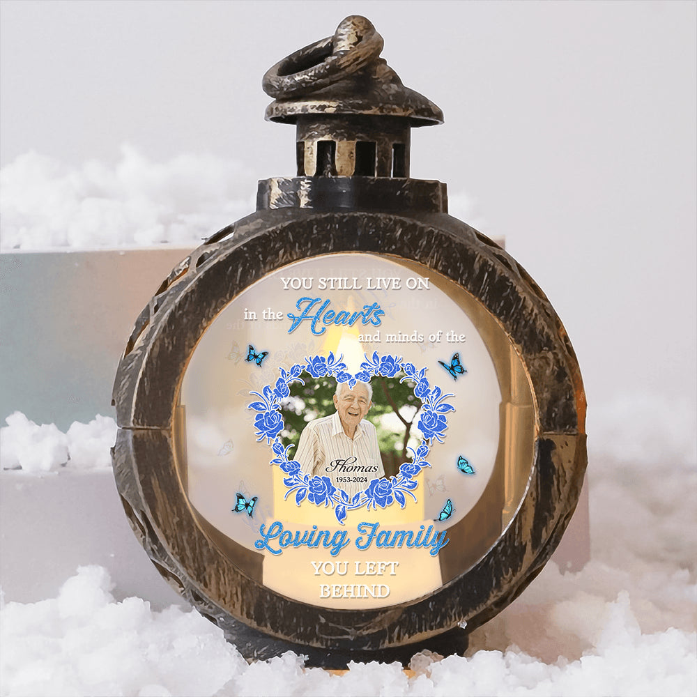 Custom Christmas LED Lantern - Personalized Loving Family Lamp