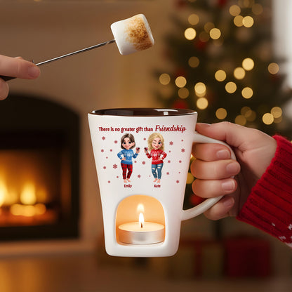 Best Friend Christmas - Hot Chocolate Fondue Mug – Custom Coffee Mug, Unique Christmas Gift