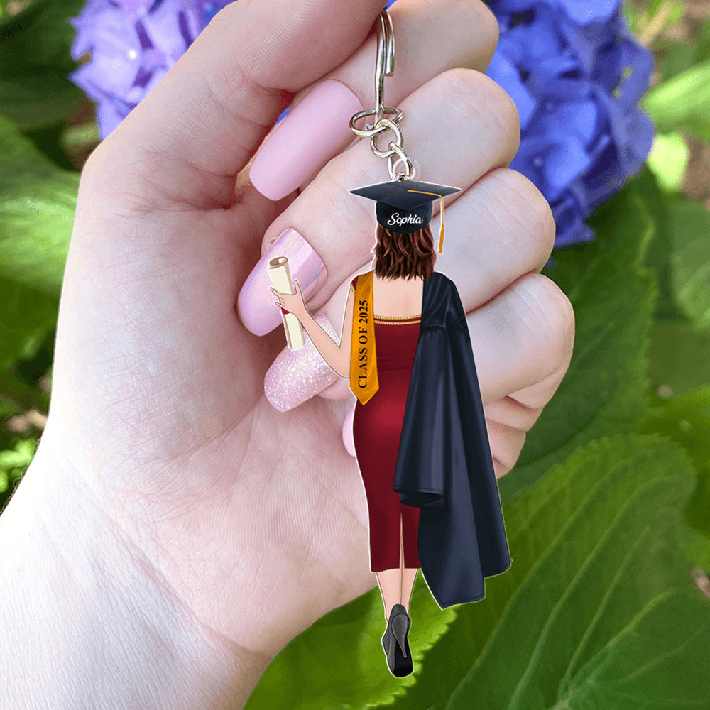 Personalized 2025 Gift Keychain - Personalized Graduation Keychain