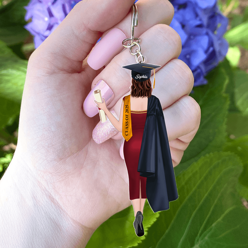 Personalized 2025 Gift Keychain - Personalized Graduation Keychain
