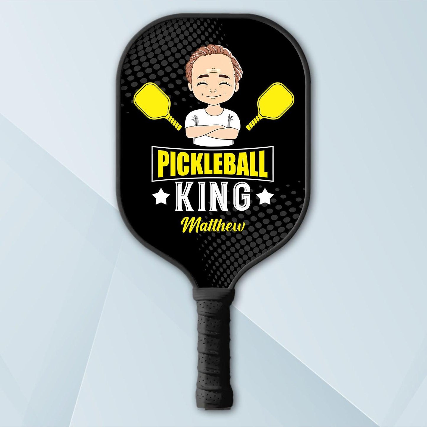 Pickleball King and Queen Personalized Custom Name - Pickleball Paddle - Evridwearcustom