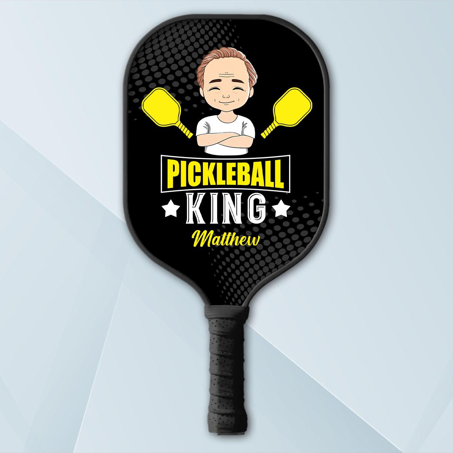 Pickleball King and Queen Personalized Custom Name - Pickleball Paddle - Evridwearcustom